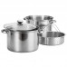 Prime Pacific 4 Piece Stainless Steel Pasta Cooker Steamer PPAC1017